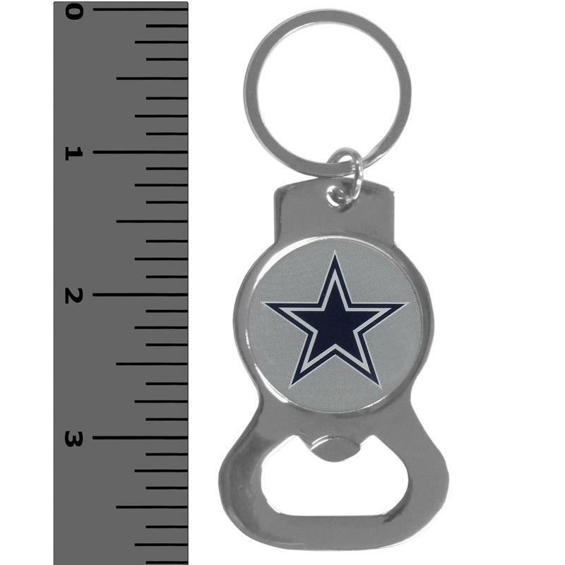 Siskiyou NFL Siskiyou Sports Fan Shop Dallas Cowboys Bottle Opener Key Chain One Size Team Color , Black - Image 2